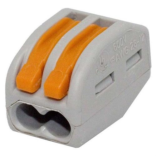 PICO 1631-14 2 Conductor Lever-Nut Wire Connector, 28-12AWG (Stranded & Solid) 600V, 10/Pack