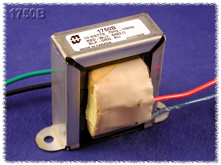 Hammond 1750B Output Transformer, Guitar Amp, 5482 Ohm Pri., 8 Ohm Sec., 10W