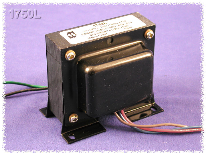 Hammond 1750L Output Transformer, Guitar Amp, 4,200 C.T. Ohm Pri., 4 Ohm Sec., 60W