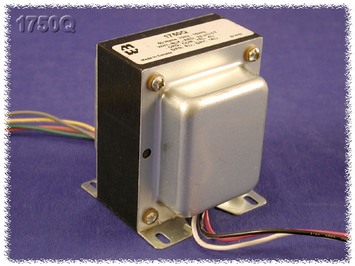 Hammond 1750Q Output Transformer, Guitar Amp, 7,371 C.T. Ohm Pri., 4, 8, 16 Ohm