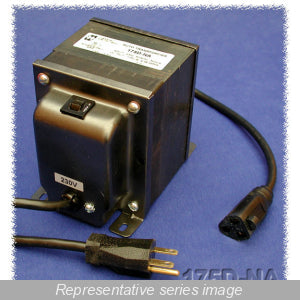 Hammond 175E-NA Autotransformer, Plug-In, 230VAC, 50/60Hz to 115VAC, 750VA, 175 Series
