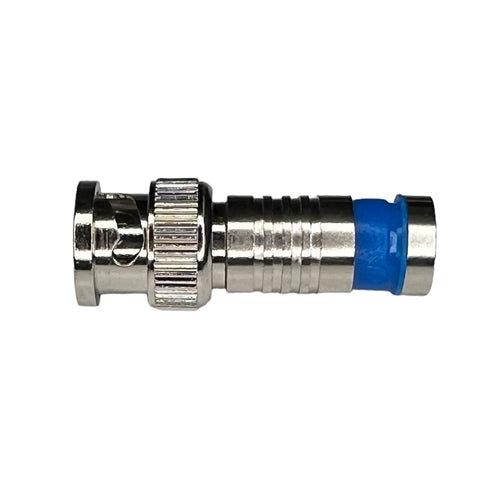 Platinum 18035 BNC Sealsmart Compression Connector for RG6Q Quad, Nickel (Bulk)