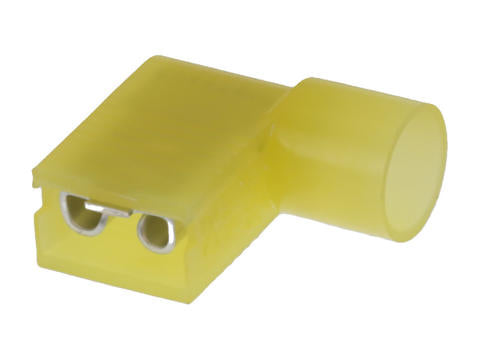 Molex 19007-0040 Yell 12-10AWG .250" Female Flag Connector, Fully Nylon Insulated, 100/Pack