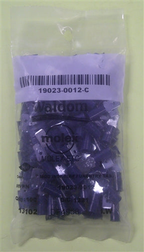 Molex 19023-0012 Blue 16-14AWG .250" Male Quick Connector, Vinyl Insulated, 100/Pack