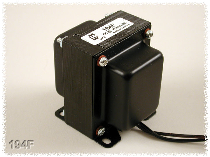 Hammond 194F Choke Designed for Marshall Guitar Amp, Inductance 5 H @ 120 mA.
