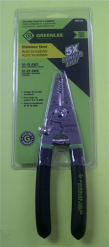 Greenlee 1950-SS Professional Stainless Steel Wire Stripper / Cutter / Crimper 10-18AWG