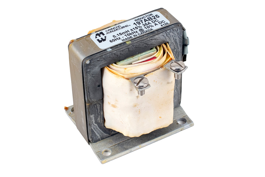 Hammond 197AB25 High Frequency Reactor, 0.15 Mh, 25A, Screw Terminals