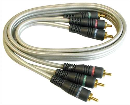 Circuit-Test 212-920 RGB Male-Male Deluxe Component Video Cable, Gold Plated, 20ft