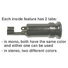 Mode 24-372-0 Metal 3.5mm Stereo Jack (No Strain Relief)