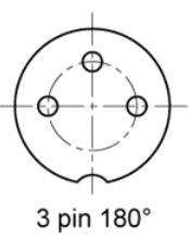 Mode 25-130-1 Inline 3 Pin DIN Jack