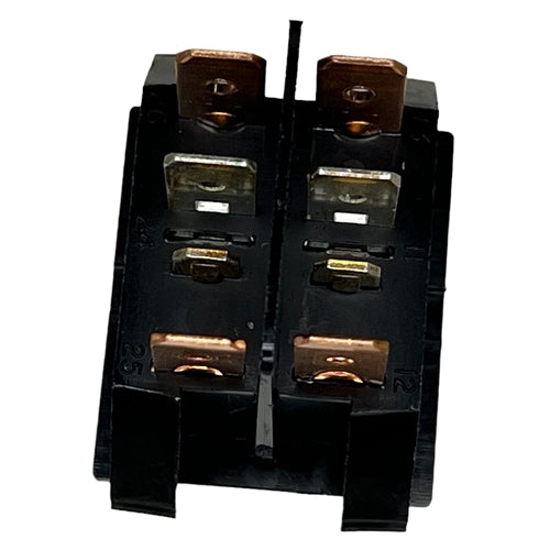 Eaton 260411E Rocker Switch DPDT On-Off-On, 16A@125VAC/250VAC / 10A@28VDC / 8A@14VDC(t), Black, QC Terminals
