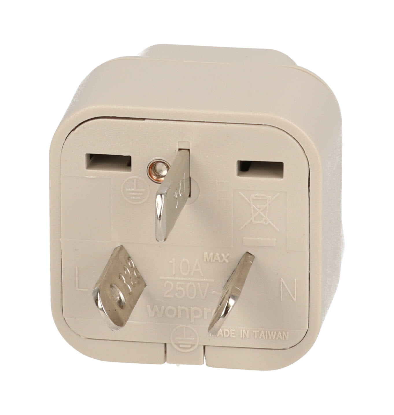 Hammond 298G6 Grounded Adaptor for Use with Plug-In Isolation Transformer, Australian Plug