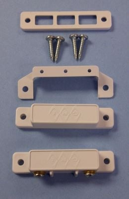 GRI 29AWG-W Surface Mount Magnetic Door Switch, Closed Loop Alarm Circuit, 400mA @ 160VDC, 10 Watt 1.5" Wide Gap, White