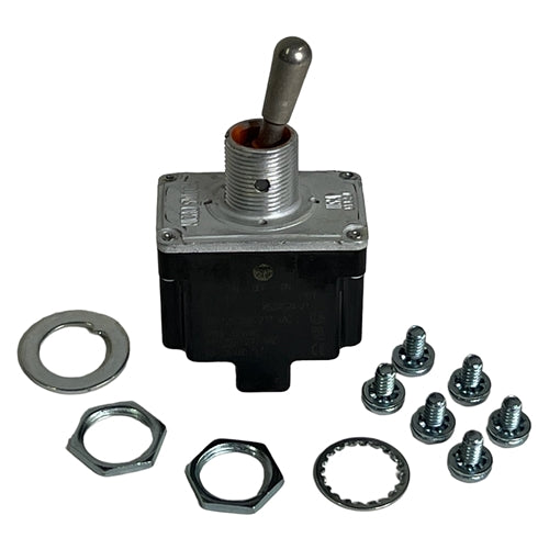 Honeywell 2TL1-1 Toggle Switch DPDT On-Off-On 15A/125VAC, Non-Locking Lever, Sealed, Screw Terminals, UL CSA