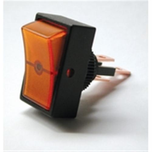 Philmore 30-12310 Automotive Rocker Switch SPST On-Off, 30A@12VDC, Black with QC Terminals *Not Rated for 120/220VAC*