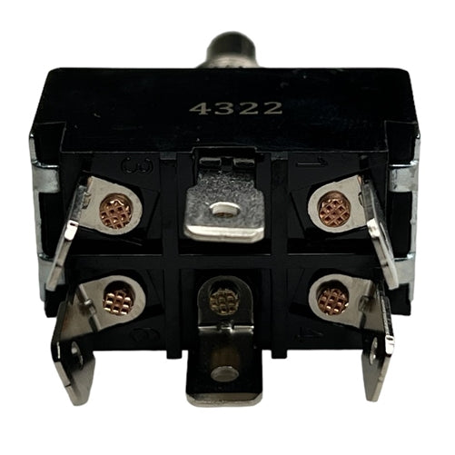 Philmore 30-325 Heavy Duty Toggle Switch DPDT On-Off-On, 20A@125VAC / 10A@277VAC, QC Terminals