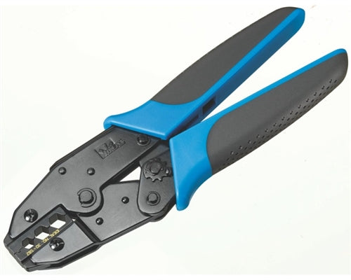 Ideal 30-503 Crimpmaster Ratcheting Crimp Tool with Catv-F Die Set for RG59, RG6, RG6Q Quad Shield (.255",.320",.350")