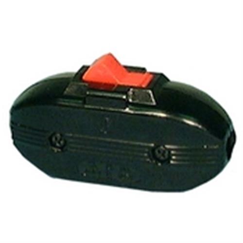 Philmore 30-9851 Inline / Feed-Thru Cord Rocker Switch SPST On-Off, 10A@125VAC / 6A@250VAC, Flat or Round Cords