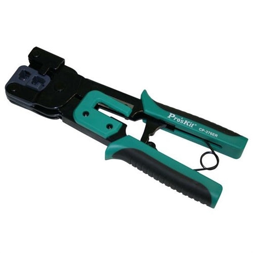 Proskit 300-063 Racheted Modular Crimper for 8P8C/RJ45, 6P2C/6P4C/6P6C RJ11 Modular Plugs
