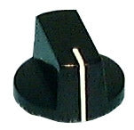 Philmore 3050 Control Pointer Knob with Indicator Line On Top & Side, 1" Diameter 0.60" High, Black