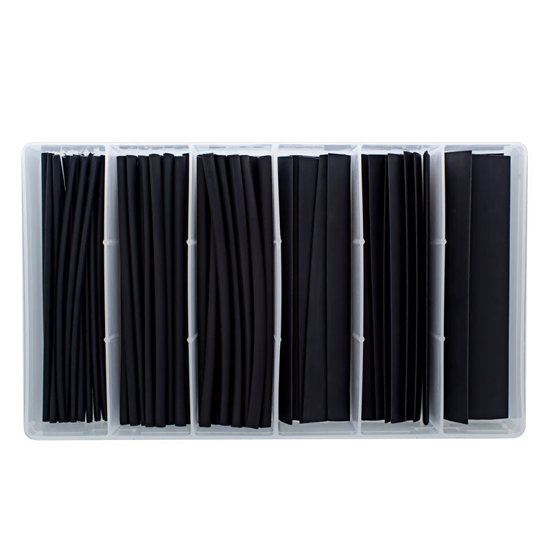 PICO 30604-91 2:1 Black Single Wall Shrink Tube Kit, 76-Piece