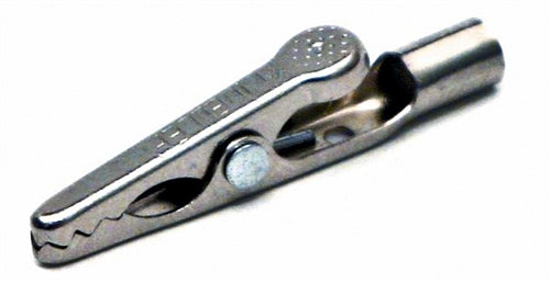 Mueller BU-30BL Miniature Steel Alligator Clip with Barrel, 5AMP