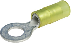 PICO 3105-16 Yellow 12-10AWG #10 Ring Terminal Connector, Nylon Insulated, 100/Pack