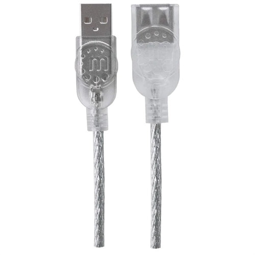 Manhattan 336314 Hi-Speed USB Extension Cable, USB 2.0, Type-A Male to Type-A Female, 480 MBps, 1.8 M (6 Ft.)