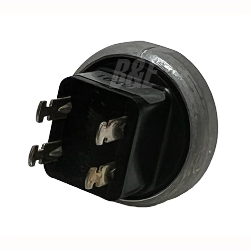 Grayhill 35-1 Push Button Switch DPST Off-(On) N/O, 1A@115VAC, Red Plunger, Solder Terminals