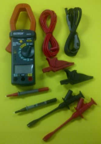Flir Extech 380976-K Single Phase / Three Phase 1000A AC Power Clamp Meter Kit