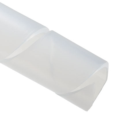 Hellermann Tyton 3NFP9C 1/2" Spiral Wrap Protective Sleeving, Polyethylene, Natural 100' Roll, Max Bundle Diameter: 4"