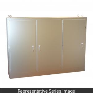 Hammond 3UHD8411924N4SS N4X 304 Stainless Steel Multi-Door Freestanding Disconnect Enclosure 84" x 118.25" x 24"