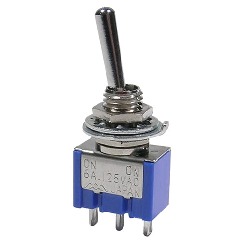 Mode 41-233-0 Standard Sub-Miniature Toggle Switch, SPDT On-On, 6A@125VAC, Solder Terminals