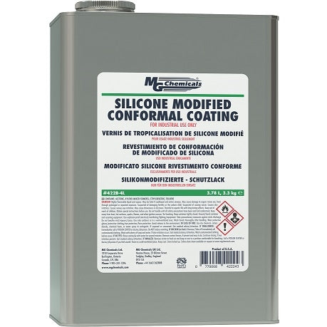 MG Chemicals 422B-4L Silicone Modified Conformal Coating, 4L Can