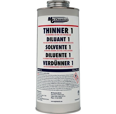 MG Chemicals 4351-1L Thinner 1 Solvent for MG Chemicals EMI/RFI Shielding