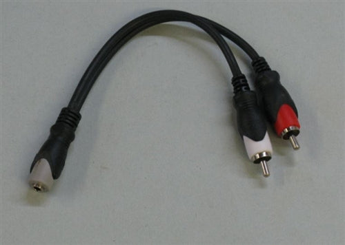 Philmore 44-233 Adapter 3.5mm Stereo Female to Two RCA Male , 6" Length