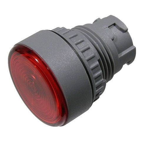 Mode 44-740R-0 Pilot Lamp, 22mm Diameter, 29mm Red Flat Lens ** 44-700-0 / 44-703-0 Required & Not Included **