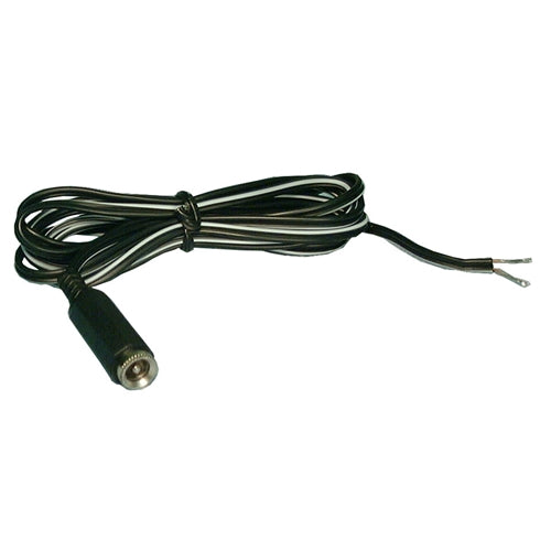 Philmore 48-257 DC Coaxial Jack Power Cord, 2.1mm Center Pin Jack to 22AWG Stripped & Tinned Leads, 6' Cable