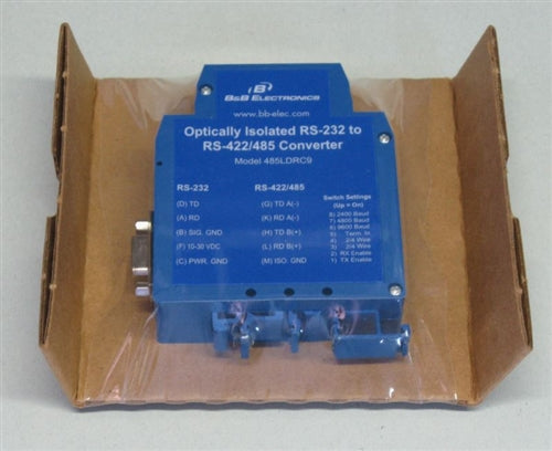B&B 485LDRC9 RS232 to RS485 Converter DIN Rail Mount