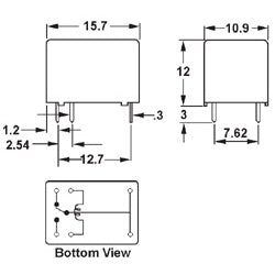 Mode 50-333-0 PC Relay SPDT 12VDC 3AMP