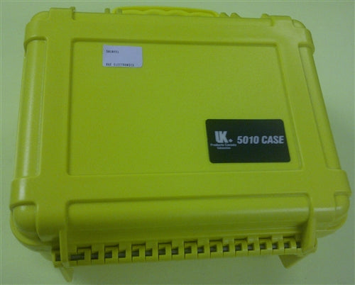 UK 5010YEL S3 Yellow Watertight Case (ID: 9.37" x 7.25" x 4.12") with Foam