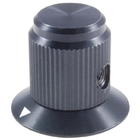 NTE Alum Knob w/Skirt .750" Black Gloss 504-0020