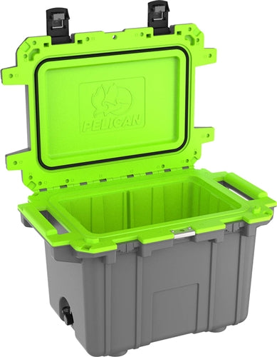 Pelican 50Q-1-DKGRYEGRN Elite Cooler (ID: 17.50"L x 11.00"W x 13.70"D) Volume 50QT, Dark Gray Green