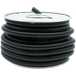 PICO 5143-B Black 3/4" Convoluted Split Loom, 50' Length