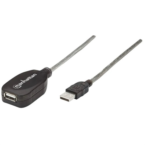 Manhattan 519779 Hi-Speed USB 2.0 Active Extension Cable, Daisy-Chainable, A-Male to A-Female, 5M (16 Ft.)