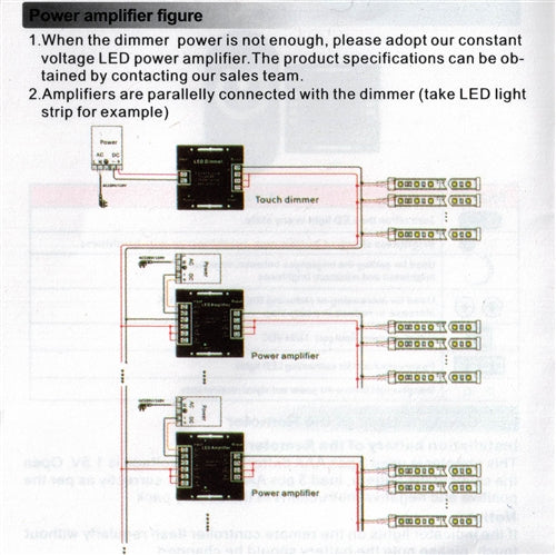 Mode 55-724-0 Dimmer for Single Color LED Strips * No Fuse/Overload Protection * 12VDC-24VDC 18A Maximum