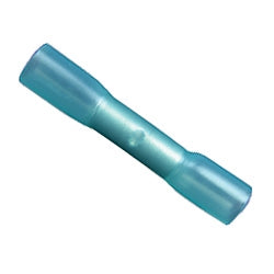 PICO 5900-C Blue Translucent 16-14AWG Heat Shrink Butt Splice Connectors, Adhesive Lined, 100/Pack