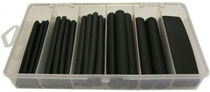 PICO 67-91 3:1 Dual Wall Heat Shrink Tube Assortment Kit, Sizes From 1/8" to 3/4", Black