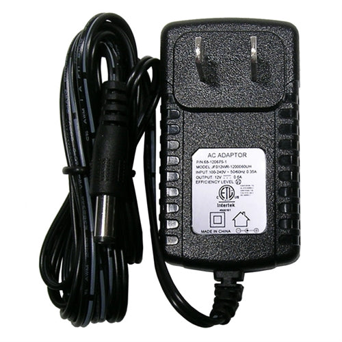 Mode 68-1206PS-1 Power Supply 12VDC 600mA (Ctr+) Wall Mount Adapter, 2.1mm Plug, Regulated / Switching