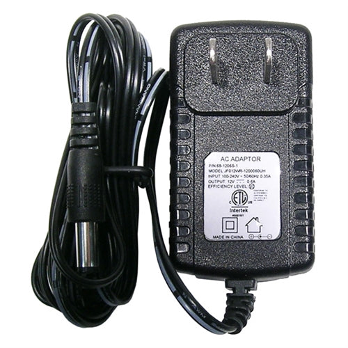 Mode 68-1206S-1 Power Supply 12V 600mA (CTR-) Wall Mount Adapter, 2.1mm Plug